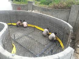 نصب واتر استاپ در فونداسیون بتنی